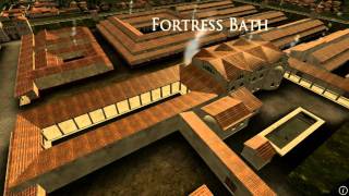 Animation of ancient Roman Fort in Caerleon Wales [upl. by Assilanna]