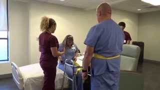 Physical Therapy Transfer Training  How To Transfer From Wheelchair To Bed [upl. by Clint]