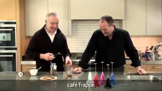 How to make a frappé coffee using an aerolatte milk frother [upl. by Vashtee]