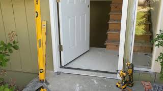 Jeld Wen Front Door Installation  Really crappy products and craftsmanship PART 1 [upl. by Audette]