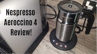 Nespresso Aeroccino 4 Milk Frother Review  Worth upgrading from the Aeroccino 3 [upl. by Adnulahs]