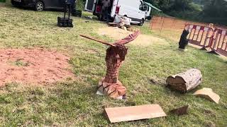 A fabulous range of wooden sculpture at Caerleon festival 2024 [upl. by Jordanson728]