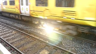 Merseyrail 507 009 making arcs at Birkdale station [upl. by Corilla231]