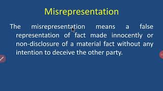 Misrepresentation [upl. by Roee]